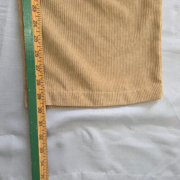 Shein High Waisted Tan Wide Leg Corduroy Pants Woman's Size M (28 x 29 1/2) - Picture 3 of 5
